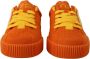 Dolce & Gabbana P.j. Tucker Oranje Leren Sneakers Orange Dames - Thumbnail 2