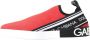 Dolce & Gabbana Rode Witte Platte Sneakers Loafers Schoenen Rode Witte Platte Sneakers Loafers Red - Thumbnail 5