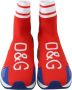 Dolce & Gabbana Blauw Rood Sorrento Logo Sneakers Sokken Schoenen Multicolor Heren - Thumbnail 4