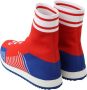 Dolce & Gabbana Blauw Rood Sorrento Logo Sneakers Sokken Schoenen Multicolor Heren - Thumbnail 6