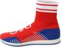 Dolce & Gabbana Blauw Rood Sorrento Logo Sneakers Sokken Schoenen Multicolor Heren - Thumbnail 7
