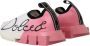 Dolce & Gabbana Pink White Logo Sorrento Sneakers Multicolor Dames - Thumbnail 2