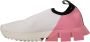 Dolce & Gabbana Pink White Logo Sorrento Sneakers Multicolor Dames - Thumbnail 3