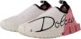 Dolce & Gabbana Pink White Logo Sorrento Sneakers Multicolor Dames - Thumbnail 8