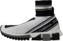 Dolce & Gabbana Chique Sorrento Slip-On Sneakers in Zwart en Wit Multicolor Dames - Thumbnail 10