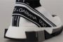 Dolce & Gabbana Chique Sorrento Slip-On Sneakers in Zwart en Wit Multicolor Dames - Thumbnail 13