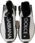 Dolce & Gabbana Chique Sorrento Slip-On Sneakers in Zwart en Wit Multicolor Dames - Thumbnail 14