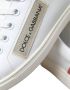 Dolce & Gabbana Witte Roze Leren Lage Sneakers Multicolor Heren - Thumbnail 11
