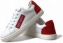 Dolce & Gabbana Witte Rode Leren Lage Sneakers Multicolor Dames - Thumbnail 7