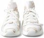 Dolce & Gabbana Witte en beige Slip-On Sneakers met Geribbelde Rubberen Zool White Dames - Thumbnail 4