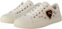 Dolce & Gabbana Leren Sneakers met Gouden Studs en Rood Fluweel Hart Borduurwerk White Dames - Thumbnail 27