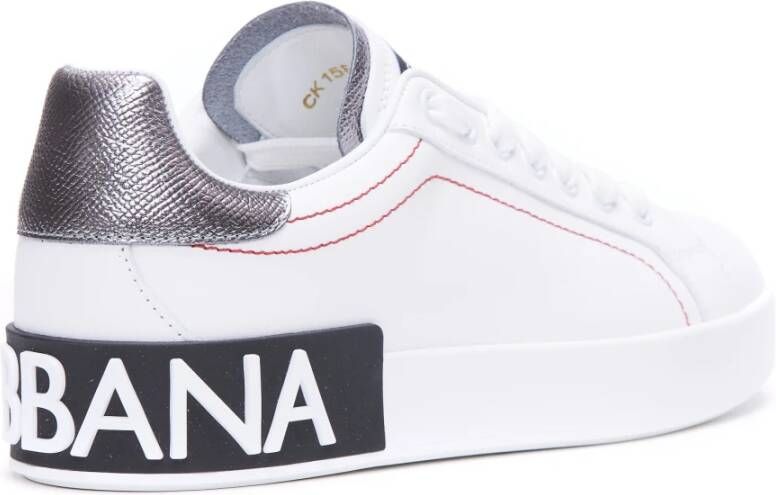 Dolce & Gabbana Portofino leren sneakers Wit - Foto 15