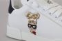 Dolce & Gabbana Luxe Witte Portofino Leren Sneakers White Dames - Thumbnail 7