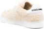 Dolce & Gabbana Gestempeld Logo Leren Trainers Beige Dames - Thumbnail 8