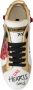 Dolce & Gabbana Kristallen Sneakers Met Pailletten En Rode Rozenmotief - Thumbnail 3