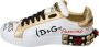 Dolce & Gabbana Kristallen Sneakers Met Pailletten En Rode Rozenmotief - Thumbnail 7