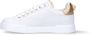 Dolce & Gabbana Witte leren sneakers met gouden en witte logo-applicaties White Dames - Thumbnail 6