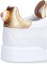 Dolce & Gabbana Witte leren sneakers met gouden en witte logo-applicaties White Dames - Thumbnail 7