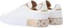 Dolce & Gabbana Portofino Sneakers Dolce Gabbana Gold Dust Leather Beige Dames - Thumbnail 5