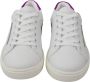 Dolce & Gabbana Witte Leren Sneakers met Paarse Details White Dames - Thumbnail 3