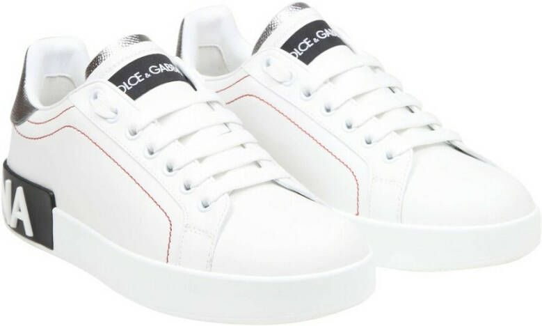 Dolce & Gabbana Portofino leren sneakers Wit - Foto 8