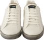 Dolce & Gabbana White Gold Leather Low Top Sneakers Wit - Thumbnail 3