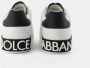 Dolce & Gabbana Portofino Sneakers Leren Sneakers met Baroklogo White Heren - Thumbnail 11