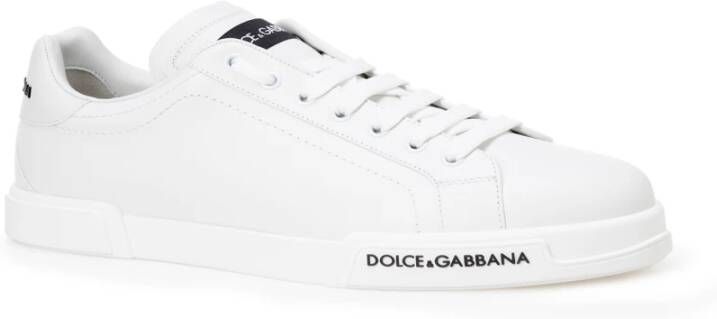 Dolce & Gabbana Witte Sneakers met Pinaforemetal Breedte Wit Heren