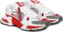 Dolce & Gabbana Witte en rode leren Airmaster lage sneakers White Heren - Thumbnail 8