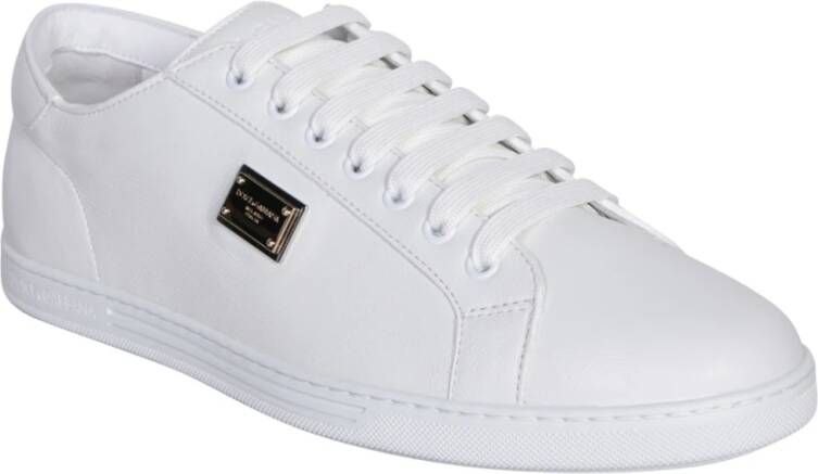 Dolce & Gabbana Witte Sneakers voor Modebewuste Mannen Wit Heren