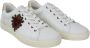 Dolce & Gabbana White Leather Heart Low Top Sneakers Casual Shoes White Heren - Thumbnail 5