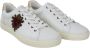 Dolce & Gabbana White Leather Heart Low Top Sneakers Casual Shoes White Heren - Thumbnail 7