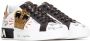 Dolce & Gabbana Portofino sneakers in printed nappa calfskin with patch Wit Heren - Thumbnail 14