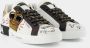 Dolce & Gabbana Portofino sneakers in printed nappa calfskin with patch Wit Heren - Thumbnail 13