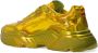 Dolce & Gabbana Fluorescerend Geel Leren Hoge Sneaker Yellow - Thumbnail 2