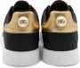 Dolce & Gabbana Portofino Sneakers van Zwart Leer met Logo Parel Black Dames - Thumbnail 11