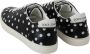 Dolce & Gabbana Black Leather Polka Dots Sneakers Shoes Zwart Dames - Thumbnail 4