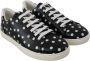 Dolce & Gabbana Black Leather Polka Dots Sneakers Shoes Zwart Dames - Thumbnail 5