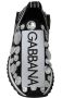 Dolce & Gabbana Kristalversierde Monochrome Sneakers Multicolor Dames - Thumbnail 4