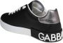 Dolce & Gabbana Portofino Leren Sneakers met Contrasterende Inzet Black Heren - Thumbnail 3