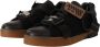 Dolce & Gabbana Zwarte Suède Sneakers Lage Top Casual - Thumbnail 4