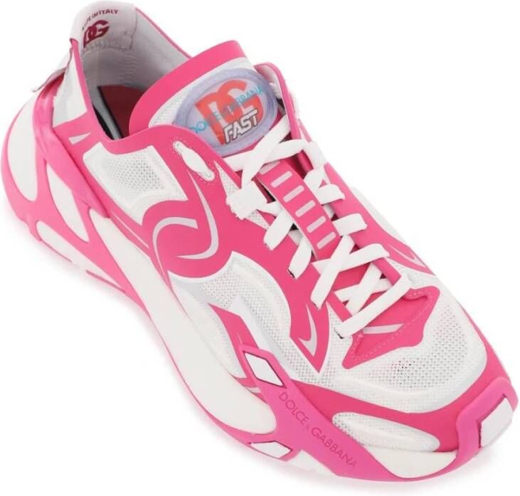 Dolce & Gabbana Snelle sneakers met DG-logo Multicolor Dames