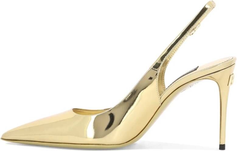 Dolce & Gabbana Spiegeleffect Slingbacks Yellow Dames