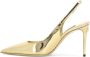 Dolce & Gabbana Gouden Metalen Monogram Leren Pumps Yellow Dames - Thumbnail 6
