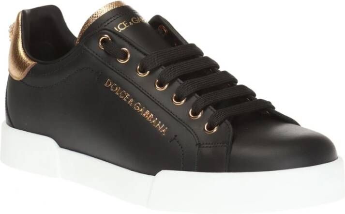 Dolce & Gabbana Sportschoenen met logo Zwart Dames