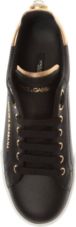 Dolce & Gabbana Sportschoenen met logo Zwart Dames