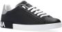 Dolce & Gabbana Portofino Leren Sneakers met Contrasterende Inzet Black Heren - Thumbnail 4