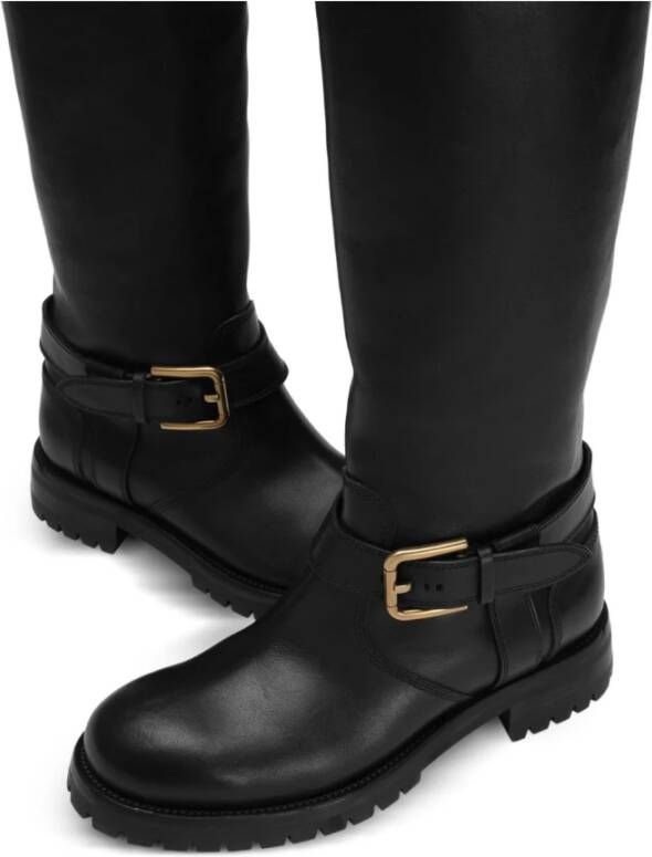 Dolce & Gabbana Stijlvolle Enkellaarsjes in Nero