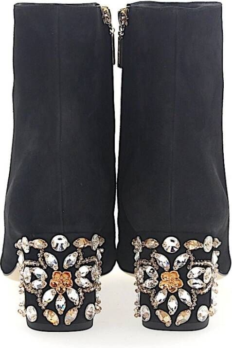 Dolce & Gabbana Stijlvolle Enkellaarzen met Hakken