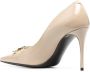Dolce & Gabbana Beige Logo Décolleté Hoge Hakken Beige Dames - Thumbnail 3